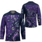 Melbourne Storm NAIDOC Week 2026 Hockey Jersey Aboriginal Lizard Dot Painting - 50 Years of Deadly