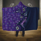 Melbourne Storm NAIDOC Week 2026 Hooded Blanket Aboriginal Lizard Dot Painting - 50 Years of Deadly