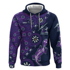 Melbourne Storm NAIDOC Week 2026 Hoodie Aboriginal Lizard Dot Painting - 50 Years of Deadly