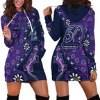 Melbourne Storm NAIDOC Week 2026 Hoodie Dress Aboriginal Lizard Dot Painting - 50 Years of Deadly
