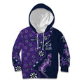 Melbourne Storm NAIDOC Week 2026 Kid Hoodie Aboriginal Lizard Dot Painting - 50 Years of Deadly