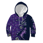 Melbourne Storm NAIDOC Week 2026 Kid Hoodie Aboriginal Lizard Dot Painting - 50 Years of Deadly