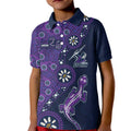 Melbourne Storm NAIDOC Week 2026 Kid Polo Shirt Aboriginal Lizard Dot Painting - 50 Years of Deadly
