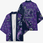 Melbourne Storm NAIDOC Week 2026 Kimono Aboriginal Lizard Dot Painting - 50 Years of Deadly