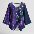 Melbourne Storm NAIDOC Week 2026 Kimono Sleeve Blouse Aboriginal Lizard Dot Painting - 50 Years of Deadly
