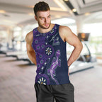 Melbourne Storm NAIDOC Week 2026 Men Tank Top Aboriginal Lizard Dot Painting - 50 Years of Deadly