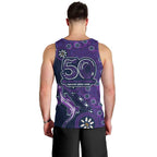 Melbourne Storm NAIDOC Week 2026 Men Tank Top Aboriginal Lizard Dot Painting - 50 Years of Deadly
