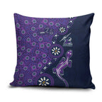Melbourne Storm NAIDOC Week 2026 Pillow Cover Aboriginal Lizard Dot Painting - 50 Years of Deadly