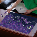 Melbourne Storm NAIDOC Week 2026 Puzzle Aboriginal Lizard Dot Painting - 50 Years of Deadly