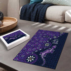 Melbourne Storm NAIDOC Week 2026 Puzzle Aboriginal Lizard Dot Painting - 50 Years of Deadly