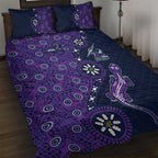 Melbourne Storm NAIDOC Week 2026 Quilt Bed Set Aboriginal Lizard Dot Painting - 50 Years of Deadly