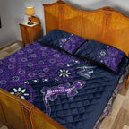 Melbourne Storm NAIDOC Week 2026 Quilt Bed Set Aboriginal Lizard Dot Painting - 50 Years of Deadly