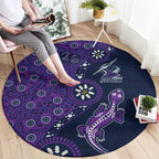 Melbourne Storm NAIDOC Week 2026 Round Carpet Aboriginal Lizard Dot Painting - 50 Years of Deadly