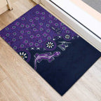 Melbourne Storm NAIDOC Week 2026 Rubber Doormat Aboriginal Lizard Dot Painting - 50 Years of Deadly