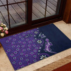 Melbourne Storm NAIDOC Week 2026 Rubber Doormat Aboriginal Lizard Dot Painting - 50 Years of Deadly