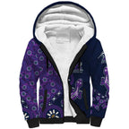 Melbourne Storm NAIDOC Week 2026 Sherpa Hoodie Aboriginal Lizard Dot Painting - 50 Years of Deadly