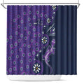 Melbourne Storm NAIDOC Week 2026 Shower Curtain Aboriginal Lizard Dot Painting - 50 Years of Deadly