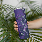 Melbourne Storm NAIDOC Week 2026 Skinny Tumbler Aboriginal Lizard Dot Painting - 50 Years of Deadly