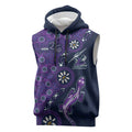Melbourne Storm NAIDOC Week 2026 Sleeveless Hoodie Aboriginal Lizard Dot Painting - 50 Years of Deadly
