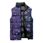 Melbourne Storm NAIDOC Week 2026 Sleeveless Puffer Jacket Aboriginal Lizard Dot Painting - 50 Years of Deadly