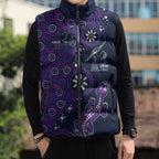 Melbourne Storm NAIDOC Week 2026 Sleeveless Puffer Jacket Aboriginal Lizard Dot Painting - 50 Years of Deadly