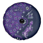 Melbourne Storm NAIDOC Week 2026 Spare Tire Cover Aboriginal Lizard Dot Painting - 50 Years of Deadly