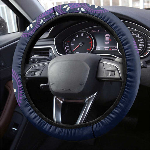 Melbourne Storm NAIDOC Week 2026 Steering Wheel Cover Aboriginal Lizard Dot Painting - 50 Years of Deadly