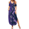 Melbourne Storm NAIDOC Week 2026 Summer Maxi Dress Aboriginal Lizard Dot Painting - 50 Years of Deadly