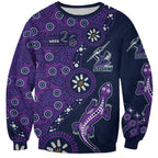 Melbourne Storm NAIDOC Week 2026 Sweatshirt Aboriginal Lizard Dot Painting - 50 Years of Deadly