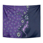 Melbourne Storm NAIDOC Week 2026 Tapestry Aboriginal Lizard Dot Painting - 50 Years of Deadly