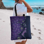 Melbourne Storm NAIDOC Week 2026 Tote Bag Aboriginal Lizard Dot Painting - 50 Years of Deadly