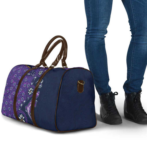 Melbourne Storm NAIDOC Week 2026 Travel Bag Aboriginal Lizard Dot Painting - 50 Years of Deadly