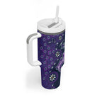 Melbourne Storm NAIDOC Week 2026 Tumbler With Handle Aboriginal Lizard Dot Painting - 50 Years of Deadly