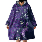 Melbourne Storm NAIDOC Week 2026 Wearable Blanket Hoodie Aboriginal Lizard Dot Painting - 50 Years of Deadly
