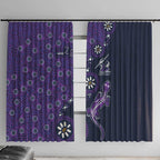 Melbourne Storm NAIDOC Week 2026 Window Curtain Aboriginal Lizard Dot Painting - 50 Years of Deadly