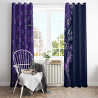 Melbourne Storm NAIDOC Week 2026 Window Curtain Aboriginal Lizard Dot Painting - 50 Years of Deadly