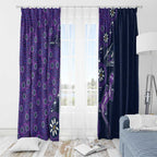 Melbourne Storm NAIDOC Week 2026 Window Curtain Aboriginal Lizard Dot Painting - 50 Years of Deadly