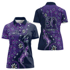 Melbourne Storm NAIDOC Week 2026 Women Polo Shirt Aboriginal Lizard Dot Painting - 50 Years of Deadly