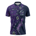 Melbourne Storm NAIDOC Week 2026 Zipper Polo Shirt Aboriginal Lizard Dot Painting - 50 Years of Deadly