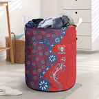 Newcastle Knights NAIDOC Week 2026 Laundry Basket Aboriginal Lizard Dot Painting - 50 Years of Deadly
