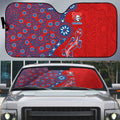 Newcastle Knights NAIDOC Week 2026 Auto Sun Shade Aboriginal Lizard Dot Painting - 50 Years of Deadly