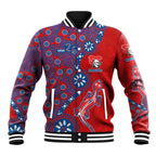 Newcastle Knights NAIDOC Week 2026 Baseball Jacket Aboriginal Lizard Dot Painting - 50 Years of Deadly