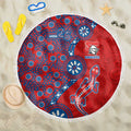 Newcastle Knights NAIDOC Week 2026 Beach Blanket Aboriginal Lizard Dot Painting - 50 Years of Deadly
