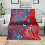 Newcastle Knights NAIDOC Week 2026 Blanket Aboriginal Lizard Dot Painting - 50 Years of Deadly