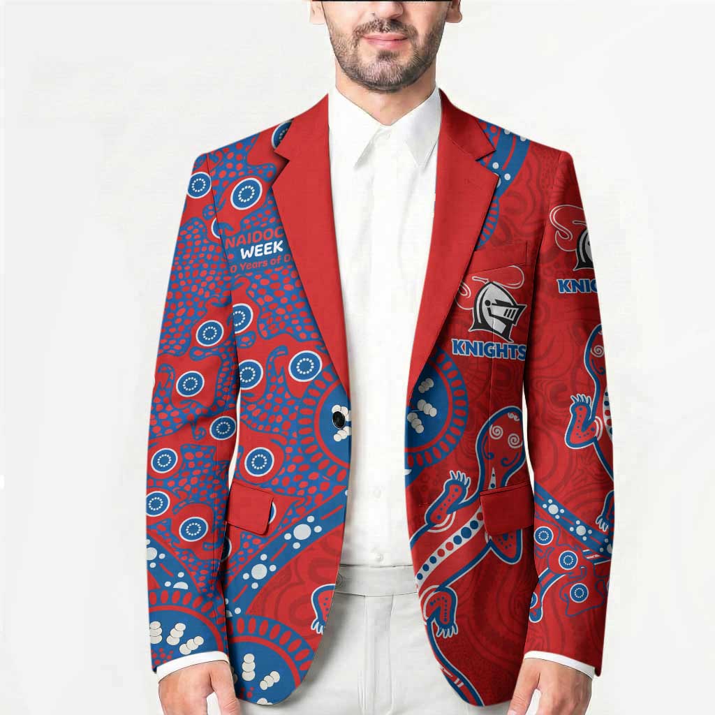 Newcastle Knights NAIDOC Week 2026 Blazer Aboriginal Lizard Dot Painting - 50 Years of Deadly