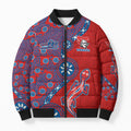 Newcastle Knights NAIDOC Week 2026 Bomber Puffer Jacket Aboriginal Lizard Dot Painting - 50 Years of Deadly