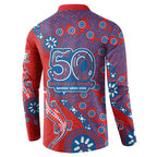 Newcastle Knights NAIDOC Week 2026 Button Sweatshirt Aboriginal Lizard Dot Painting - 50 Years of Deadly