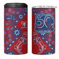 Newcastle Knights NAIDOC Week 2026 4 in 1 Can Cooler Tumbler Aboriginal Lizard Dot Painting - 50 Years of Deadly