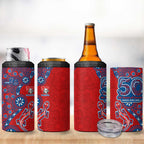 Newcastle Knights NAIDOC Week 2026 4 in 1 Can Cooler Tumbler Aboriginal Lizard Dot Painting - 50 Years of Deadly