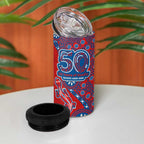 Newcastle Knights NAIDOC Week 2026 4 in 1 Can Cooler Tumbler Aboriginal Lizard Dot Painting - 50 Years of Deadly